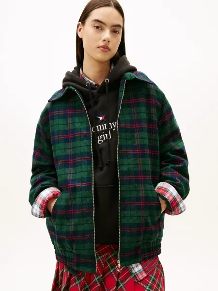Bunda Tommy Jeans zelená