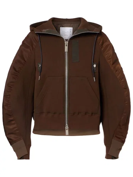 Top Sacai polarowy brązowy