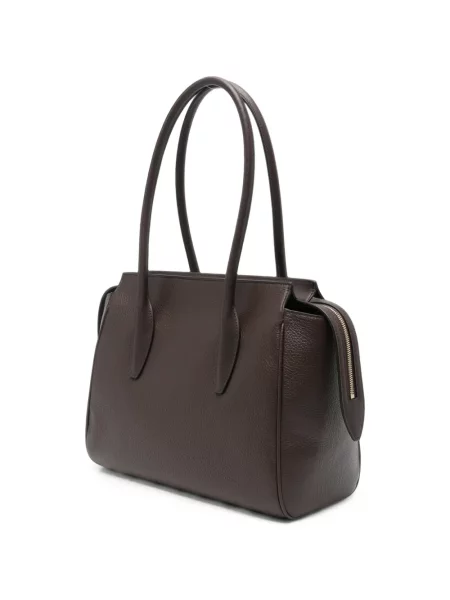 Geantă shopper Furla din piele maro