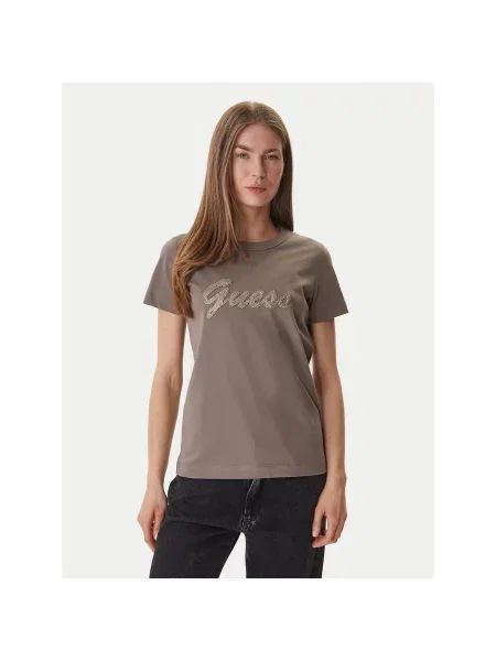 Guess Футболка Regular Fit коричневий