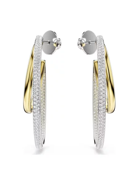 Kolczyki Swarovski biznesowe szare