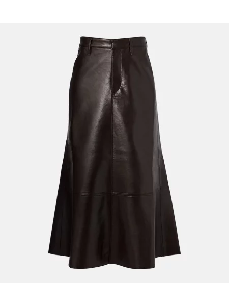 Fustă midi Citizens Of Humanity până la genunchi maro