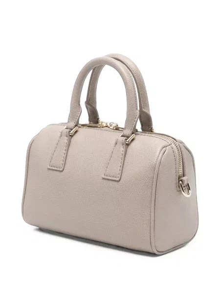 Geantă shopper Furla din piele gri