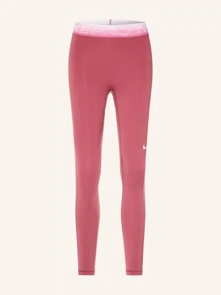 Nike Legíny Pro světle červená bílá