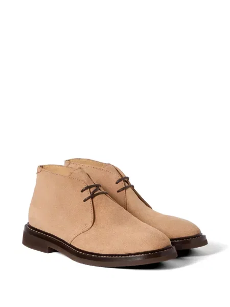 Botine Brunello Cucinelli din piele de căprioară