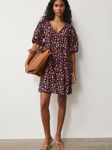 Medicine sukienka oversize z wiskozą czarna