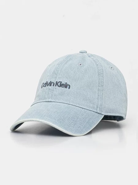 Дънки Calvin Klein с апликация синьо