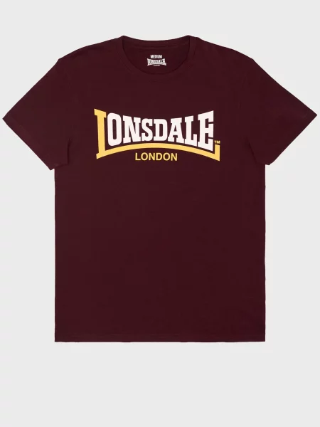 Футболка Lonsdale бордовая