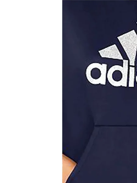 Legginsy Adidas do biegania z nadrukiem z dekoltem w serek czerwone