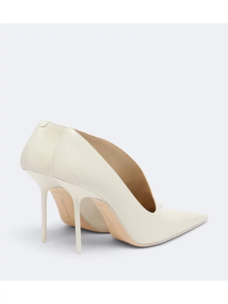 Pantofi cu toc Victoria Beckham din piele alb