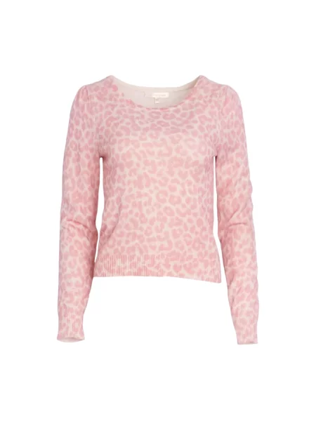 Sweter Loveshackfancy w grochy różowy