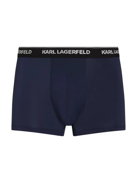 Karl Lagerfeld Boxeri albastru închis / negru alb