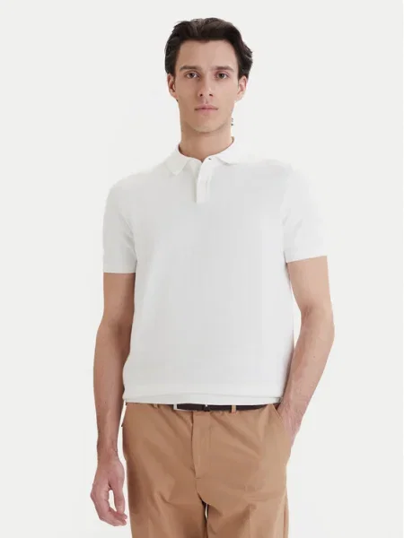 Bugatti Tricou polo Écru