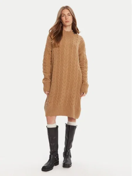 Barbour Rochie tricotată Belford maro