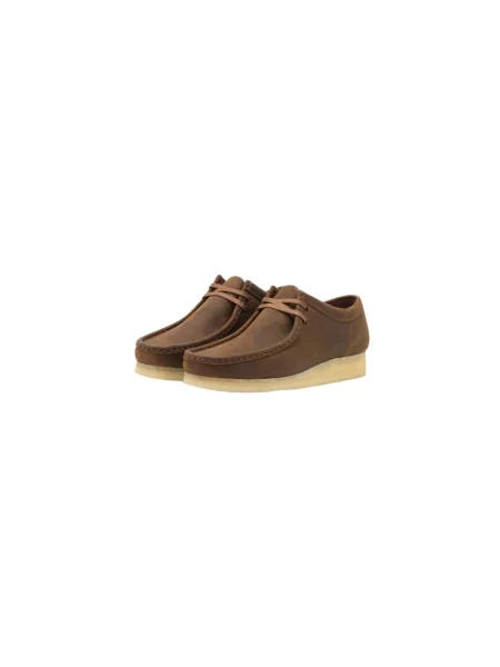 Półbuty Clarks zamszowe brązowe