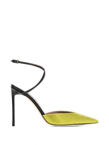Pantofi cu toc Tom Ford din piele galben