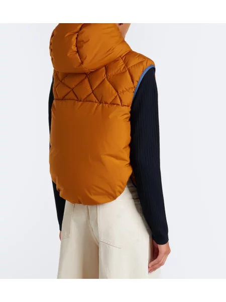 Vestă din puf Moncler maro