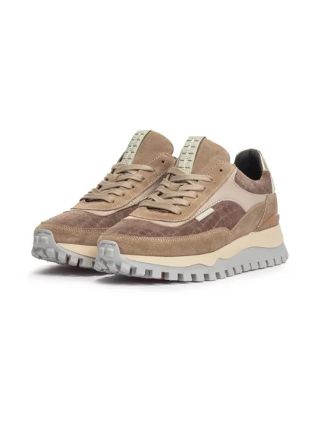 Sneakersy Van Bommel skórzane szare