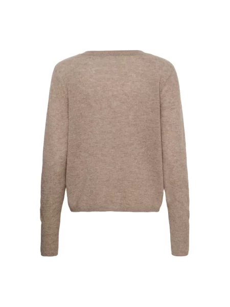 Dzianinowy sweter Kaffe beżowy