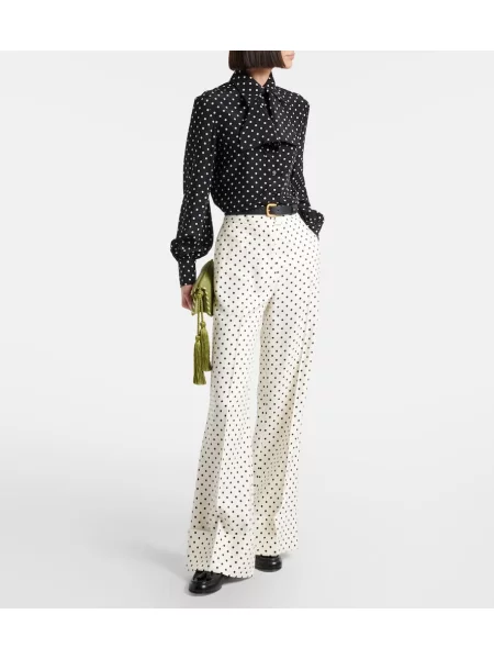 Pantaloni Valentino alb