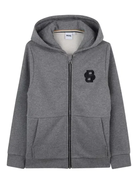 Bluza z kapturem dziecięca Bosswear szara