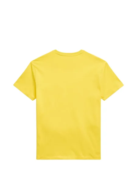 Tricou polo Polo Ralph Lauren cu autograf cu 5 buzunare în carouri gri