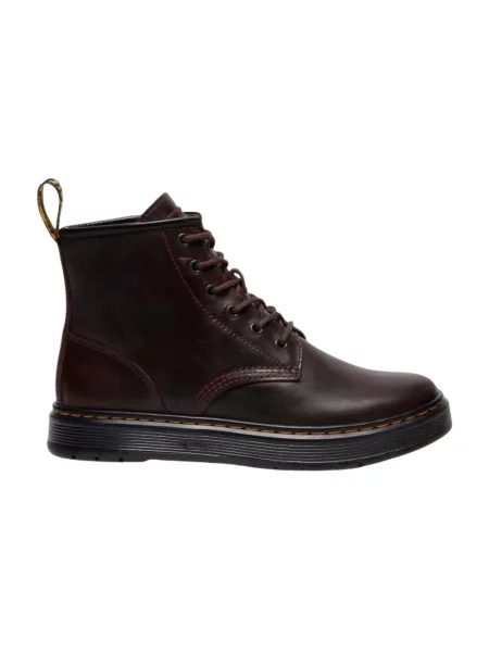 Botki Dr. Martens skórzane brązowe