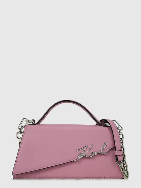 Karl Lagerfeld torebka skórzana różowy