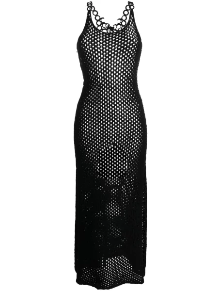 Rochie midi Chloé tricotate negru