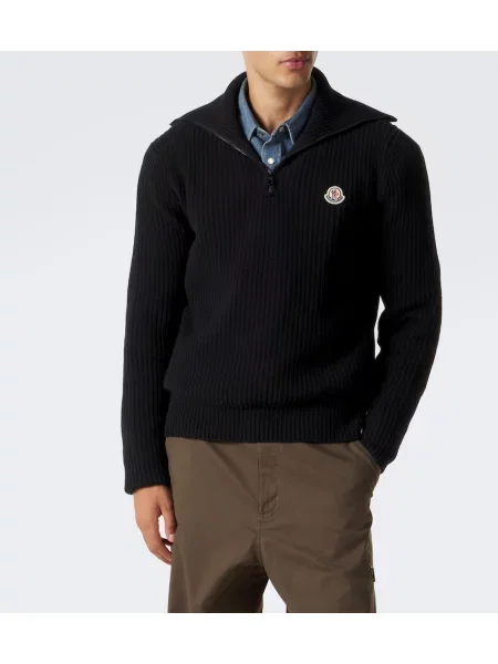 Pulover Moncler de lână negru