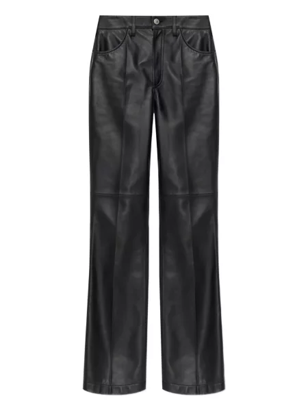 Pantaloni The Attico din piele negru