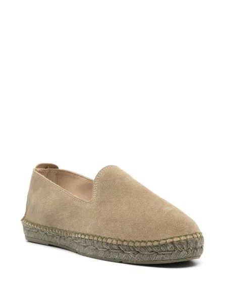 Espadryle Manebi zamszowe bez obcasa zielone