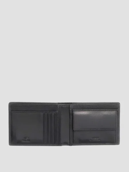 Кожаный кошелек Guess черный