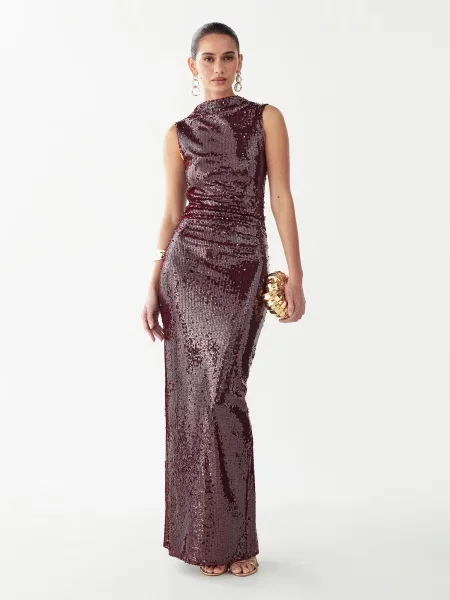 BWLDR Rochie de seară ANA' roșu