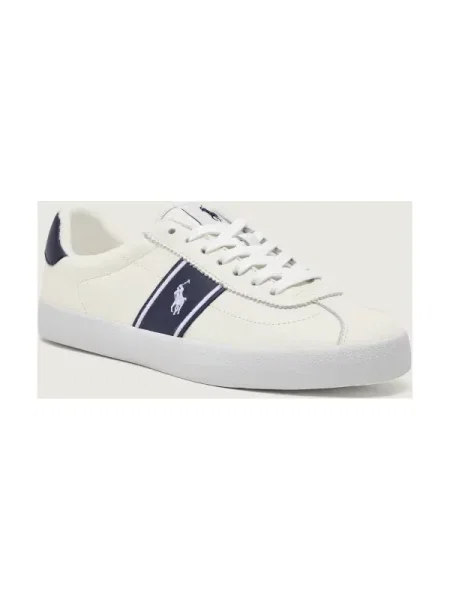 POLO RALPH LAUREN Teniși din piele Court VLC alb