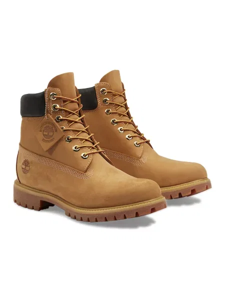 Botki Timberland wodoszczelne skórzane wiązane brązowe