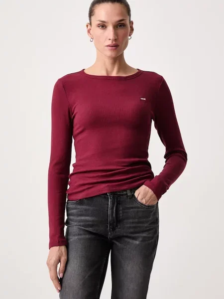 Levi's tričko s dlouhým rukávem s HAYES LS červené