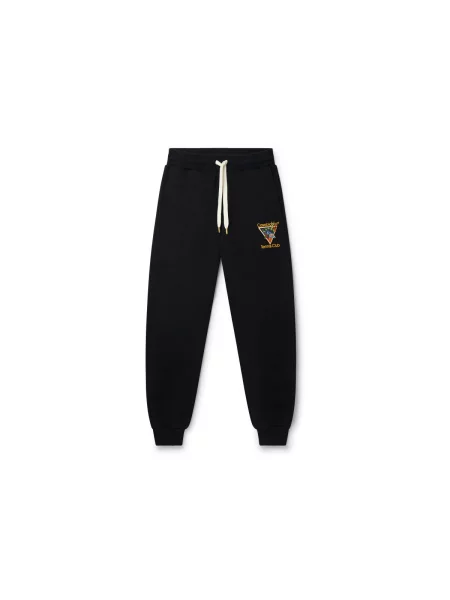 Pantaloni Casablanca cu broderie tenis negru