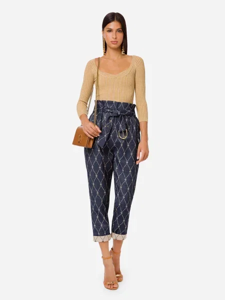 Брюки Elisabetta Franchi синие