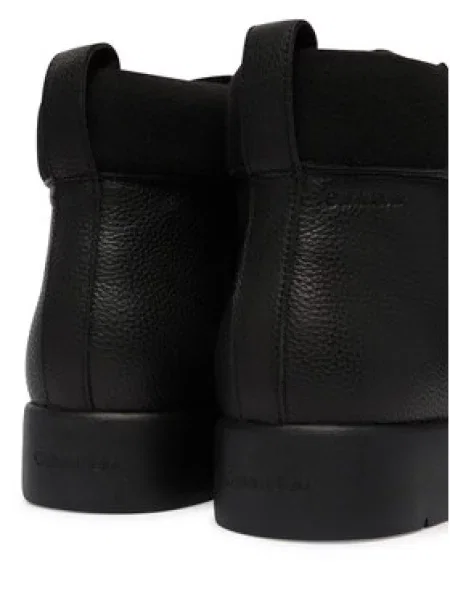 Calvin Klein Gležnjarji Hybrid City Lug Mid Boot F Lth črna