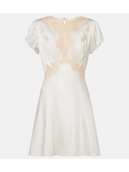 Rochie Dôen din satin alb