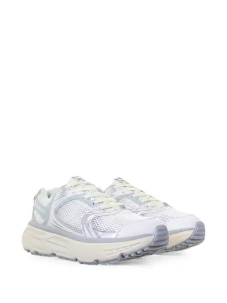 Sneakerși Fessura plasă alb