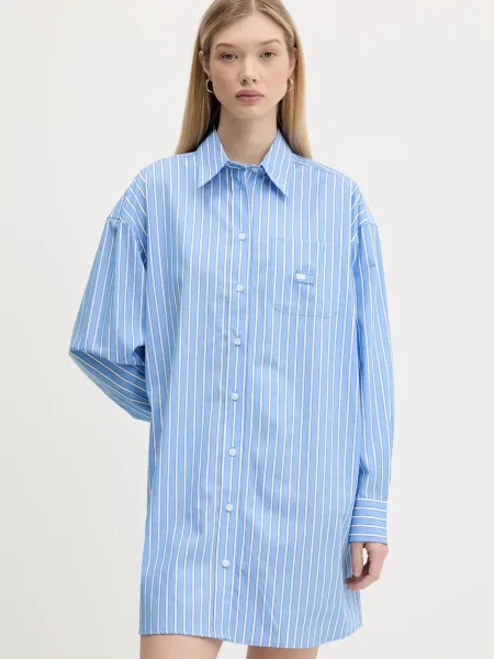 Tommy Jeans rochie din mini oversize albastru