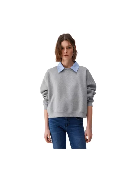 Liu Jo Collection Bluza Kobiety jednolity S szary
