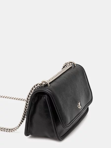 Calvin Klein Jeans Chain Mini Ew Flap Bag Black Universal czarne