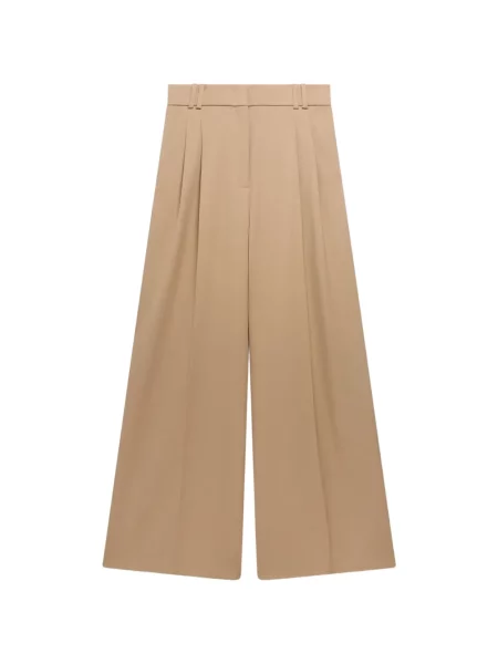 Pantaloni Another Tomorrow din țesătură twill