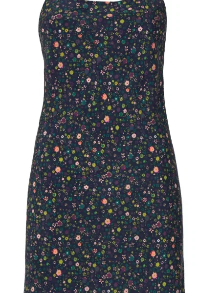 Rochie Lhd cu model floral de costum albastru