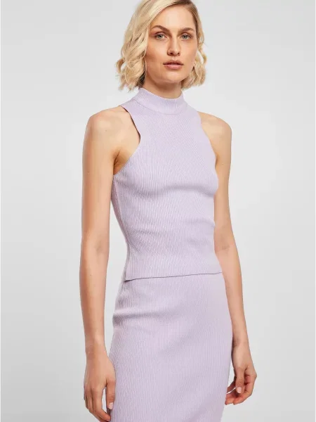 Pletena kratek golf Urban Classics siva