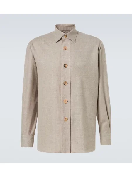 Cămașă Rubinacci de lână bej