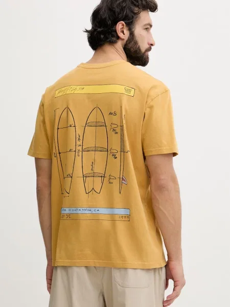 Hurley t-shirt KRAFT żółta
